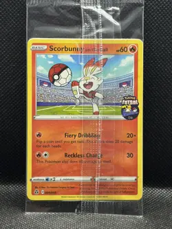 Pokemon Scorbunny On the Ball 004/005 Futsal Promo Card NM SEALED - Image 1
