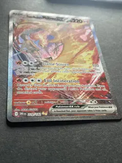 Pokemon TCG Team Rocket's Moltres EX SIR 229/182 - Image 2