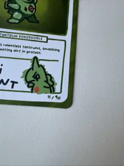 Larvitard (Larvitar) 11/90 - Pokedoodles Set 2 Fan Art- Pokemon - Image 5