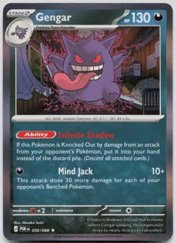 Gengar 050/088 Rare Perfect Order Pokemon Holo Near Mint - Image 1