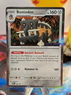 Bastiodon MEP 085 Prerelease Stamped Promo - Pokemon TCG: Pitch Black - NM - Image 1