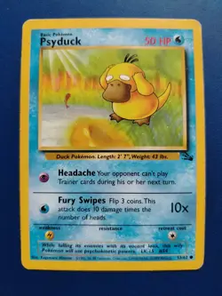 Pokemon TCG Card - Psyduck (53/62 1999 Fossil Collection Vintage English) - Image 1