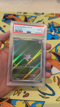 2024 Slakoth Pokemon J SV8-Super Electric Breaker 117 Graded Card PSA 10 AR - Image 2