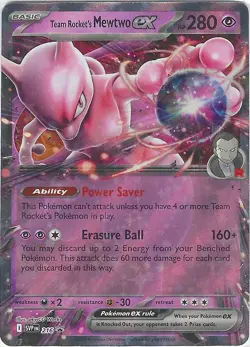 2025 Pokemon Team Rocket's Mewtwo ex Promo SVP 216 NM - Image 1
