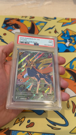 2025 Zacian Pokemon English PFL-Phantasmal Flames 100/094 Graded Card PSA 9 IR - Image 2