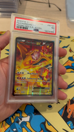 2016 Charizard EX Pokemon XY Black Star Promo XY121 Full Art Graded Card PSA 7 - Image 2