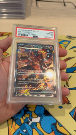 2025 Volcanion ex Pokemon Japanese Sv9 124 Special Art Rare Graded Card PSA 10 - Image 2