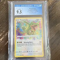 2020 Pokemon TCG Rayquaza 138/185 Vivid Voltage AR Holo CGC 9.5 EN - Image 1