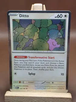 Ditto 132/165 - Pokemon 151 - Pokemon TCG - Holo Rare LP - Image 1