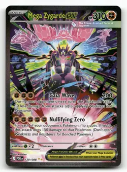 Mega Zygarde ex 120/088 Perfect Order Pokemon Holo NM Special Illustration Rare - Image 1