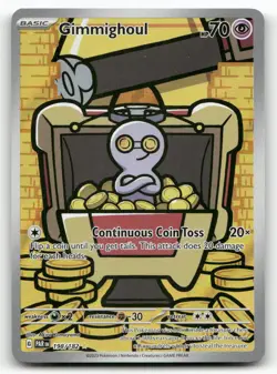 Gimmighoul 198/182 Paradox Rift Pokemon Holo NM Illustration Rare - Image 1