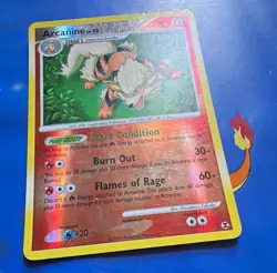 Nintendo Pokemon TCG Arcanine 1/111 Rising Rivals Reverse Holo Rare Eng 2009 - Image 1