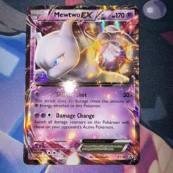 Pokemon TCG Mewtwo EX XY107 XY Black Star Promo Holo Card 2016 English TCG - Image 1
