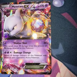 Pokemon TCG Mewtwo EX XY107 XY Black Star Promo Holo Card 2016 English TCG - Image 5
