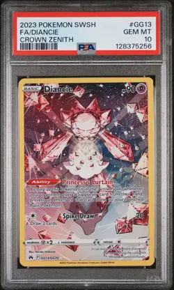 2023 Pokemon Sword And Shield Crown Zenith #GG13 Fa/Diancie Crown Zenith PSA 10 - Image 1