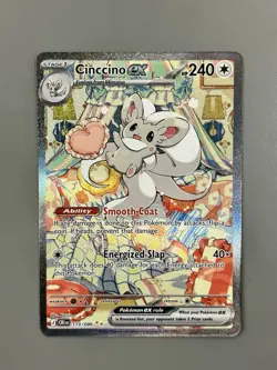 Pokemon TCG Cinccino ex Full Art Holo Temporal Forces 119/086 ENG - Image 1