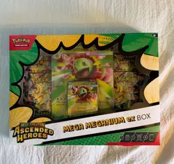 Pokemon Ascended Heroes Factory Sealed Mega Meganium Ex Box - Image 1