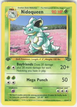 Nidoqueen 1st Edition Pokemon Jungle 23/64 NM - Image 1