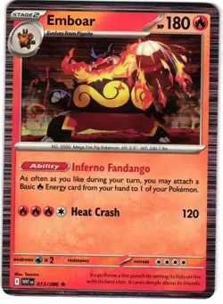 Emboar Holo 13/86 Pokemon SV: White Flare - Image 5