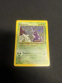 Pokemon Heracross Neo Genesis Holo Rare Unlimited 6/111 60 HP Megahorn - Image 2