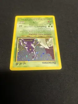 Pokemon Heracross Neo Genesis Holo Rare Unlimited 6/111 60 HP Megahorn - Image 4