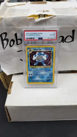 1999 POLIWRATH HOLO RARE BASE SET POKEMON TCG PSA 6 EX-MINT #13/102 - Image 1