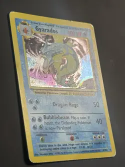 Pokemon Gyarados 6/102 Holo Unlimited Base Set - DMG - Image 2