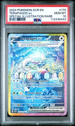 Terapagos EX 170/142 Special Illustration Rare Stellar Crown English PSA 10 - Image 1