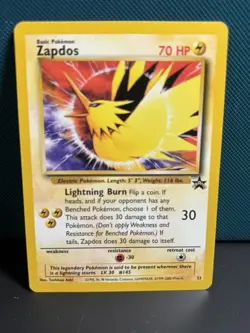 Pokemon TCG - Zapdos - 23 - Rare - Promo - Pokemon The Movie 2000 Near Mint - Image 1