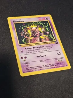 Pokemon TCG Mewtwo 14 Black Star Promo Near Mint Vintage (non-holo) - Image 2