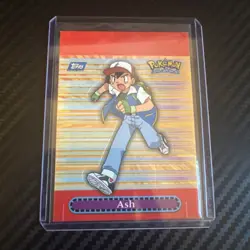 Ash ketchum Pop Up Topps TV Animation Edition Pokemon Card Blue Logo - 1 of 10 - Image 1