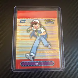 Ash ketchum Pop Up Topps TV Animation Edition Pokemon Card Blue Logo - 1 of 10 - Image 3