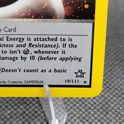 Pokemon TCG Card English Neo Genesis Metal Energy 19/111 Holo Rare - Image 4