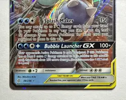 Blastoise & Piplup GX 38/236 SM Cosmic Eclipse Holo Ultra Rare TAG TEAM 270 NM - Image 3