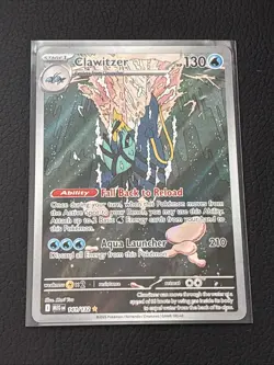 Clawitzer 141/132 Mega Evolution Illustration Rare Pokemon TCG Card - Image 1