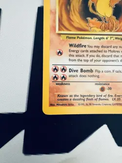 Moltres Fossil 12/62 Holo Rare Unlimited Pokemon - Image 5