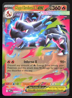 Pokemon TCG - Mega Charizard X ex 013/094 ME02: Phantasmal Flames Holo Double Ra - Image 1