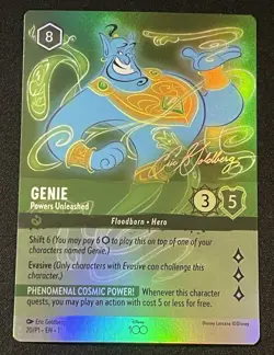 Disney Lorcana Genie Powers Unleashed Disney100 Promo 20/P1 Pack Fresh NM - Image 1
