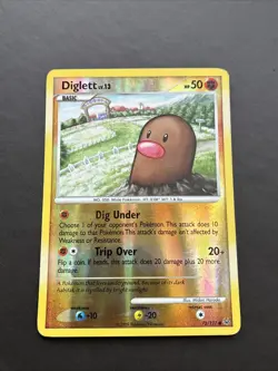 Pokemon TCG Diglett 72/127 Platinum Reverse Holo LP - Image 1