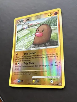 Pokemon TCG Diglett 72/127 Platinum Reverse Holo LP - Image 2