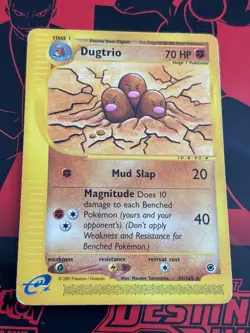 Pokemon TCG Dugtrio 44/165 Non Holo Rare Expedition Base Set (MP) - Image 1