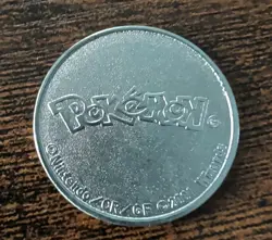 Vintage Pokemon TCG Lugia Promo Collectible Silver Token Coin Nintendo WOTC - Image 2