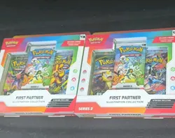 X2 Pokemon First Partners Collection Series 2 New and Sealed) . - Image 1