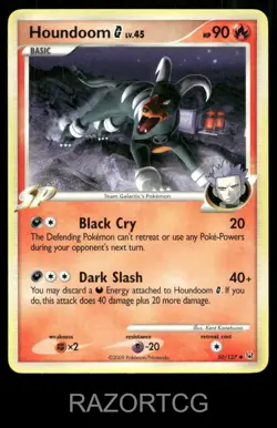 HOUNDOOM G 50/127 UC PLATINUM POKEMON LP/MP - Image 1