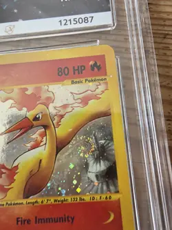 Pokemon Moltres Holo H20/H32 Skyridge ACE 8 Perfect SWIRL Low Pop 4 ACE LABEL - Image 3