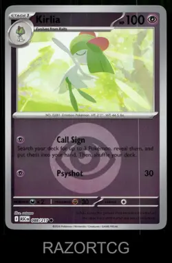 KIRLIA (ENERGY SYMBOL PATTERN) 088/217 ASCENDED HEROES POKEMON REVERSE HOLO NM/M - Image 1