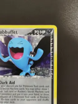 Rocket's Wobbuffet #47/109 Holo EX Team Rocket Return Pokemon 2004 - Image 2