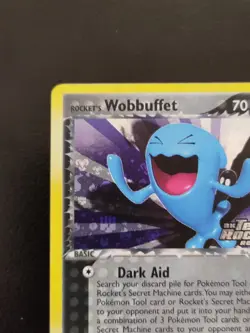 Rocket's Wobbuffet #47/109 Holo EX Team Rocket Return Pokemon 2004 - Image 5
