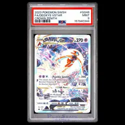 Pokemon Card PSA 9 Deoxys VSTAR GG46/GG70 Sword & Shield CRZ Crown Zenith 2023 - Image 1