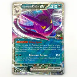 Team Rocket’s Crobat ex - 122/182 - Destined Rivals - Double Rare - Pokemon TCG - Image 1